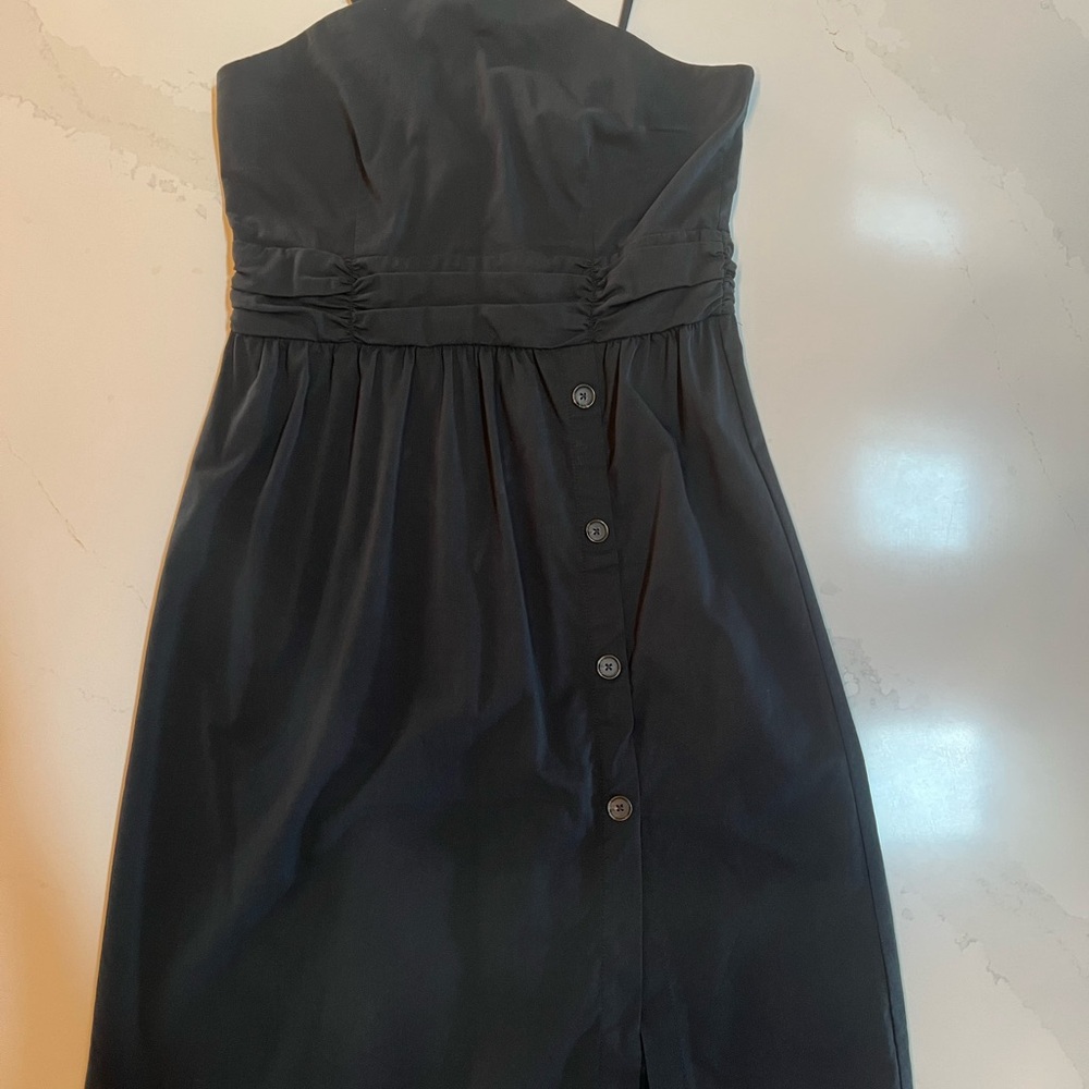 Black Strapless Cocktail Sundress